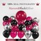 130 Pcs Maroon Black Silver Balloon Arch Kit with GRAD Letters & Graduation Cap Foil Balloons, Star Accents, Graduation Garland Arch Set for Senior Night, Prom, Class of 2026 Party Decorations Supplies